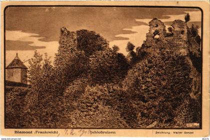 CPA Blamont Schlossruinen (1470761)