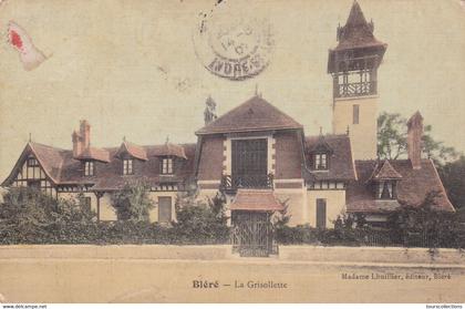 CPA 37 @ BLERE La Grisolette bâtiment à Colombage de style anglo - Normand vers 1880 1885 près du  Château de Fontenay