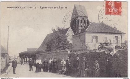Yvelines - Bois-d'Arcy - Eglise rue des Ecole