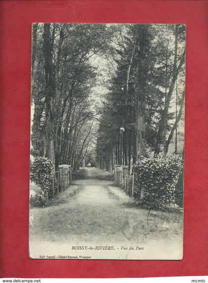 CPA  -  Boissy-la-Rivière  -  Vue du Parc