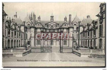 CPA Boissy Saint leger Chateau du prince de Wagram facade et grille d'honneur