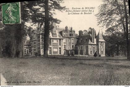 CPA Environs de Bolbec Bolbec Nointot Seine Inf le chateau de Basclair