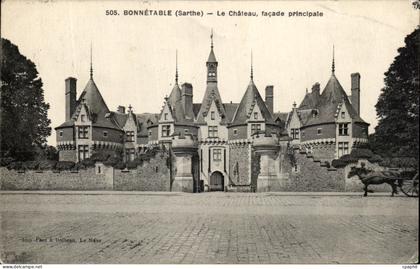 CPA Bonnetable Le Chateau facade principale