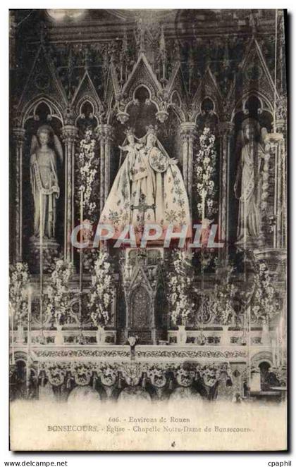 CPA Bonsecours Eglise Chapelle Notre Dame de Bonsecours