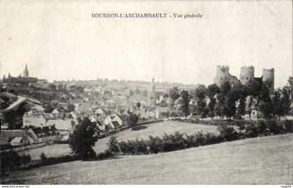 Bourbon l'archambault CPA Vue generale