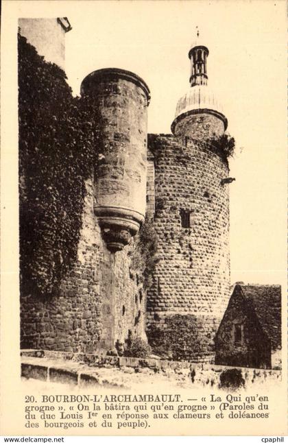 Bourbon - L'Archambault - Le Chateau - CPA