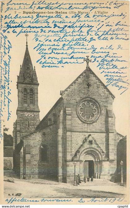 CPA Bourbonne les Bains Hte Marne l'Eglise