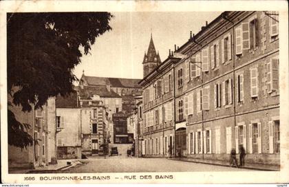 CPA Bourbonne Les Bains Rue Des Bains