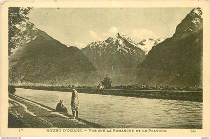 CPA Bourg d'Oisans Vue sur la Romance et le Pelvoux