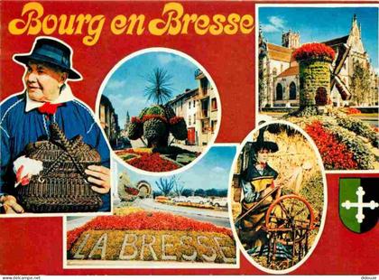 01 - Bourg en Bresse - Multivues - Blasons - CPM - Voir Scans Recto-Verso