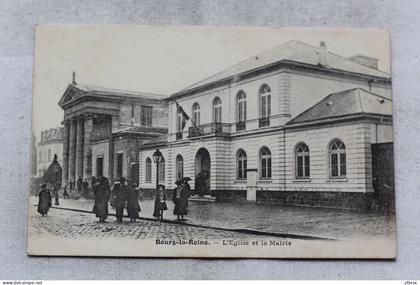 Bourg la Reine, l'église et la mairie, Hauts de Seine 92