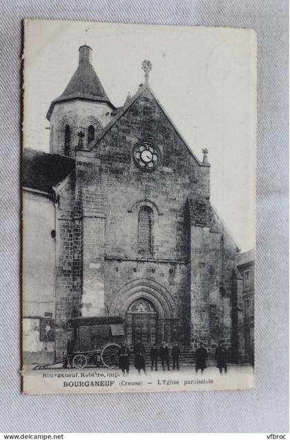 Cpa 1916, Bourganeuf, l'église paroissiale, Creuse 23