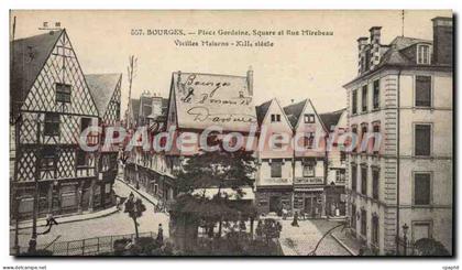CPA BOURGES place Gordaine Mirebeau