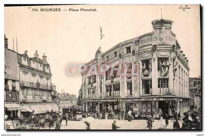 CPA Bourges Place Planchat Tramway