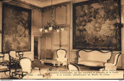 CPA Boussac Interieur Du Chateau Grand Salon