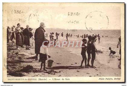 CPA Brehal Saint Martin L'Heure du Bain