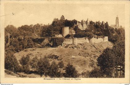 CPA Bressuire Le Chateau Et I'Eglise