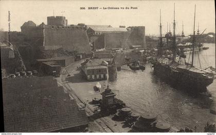 CPA Brest Le Chateau Vu Du Pont