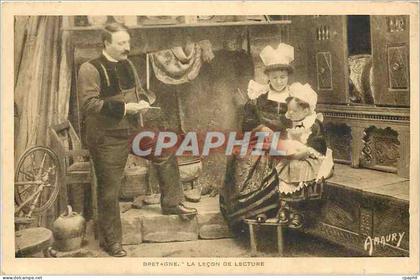 CPA Bretagne La Lecon de Lecture