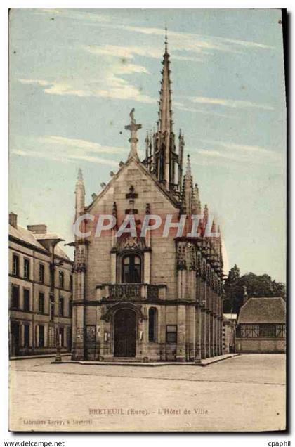 CPA Breteuil L'Hotel d eVille