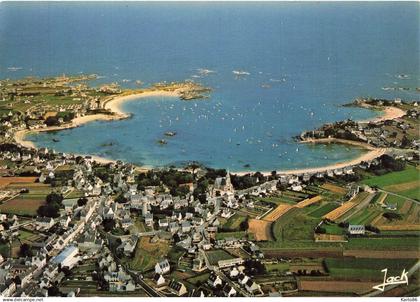 brignogan plage * vue générale sur le village et la plage