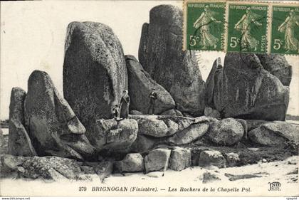 CPA Brignogan Les Rochers De La Chapelle Pol