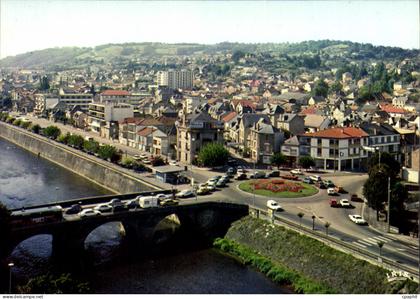 CPSM Brive La Gaillarde Le Rond Point Et Le Pont Cardinal