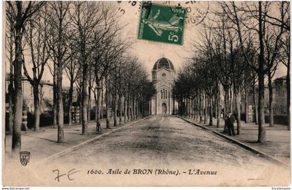 CPA Carte Postale France  Bron Asile L'Avenue 1910  VM109327