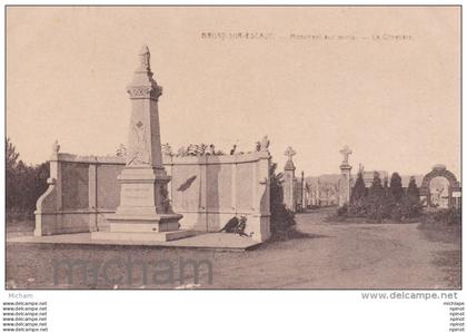 CPA  59  BRUAY  SUR ESCAUT MONUMENT  TB ETAT