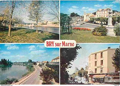 Carte Postale - 94 - Bry sur Marne - Multivues - Etat taches à l'avant - Flamme Postale de Bry sur Marne - CPM - Voir Sc