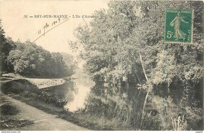 CPA Bry sur Marne l'Ile d'Amour