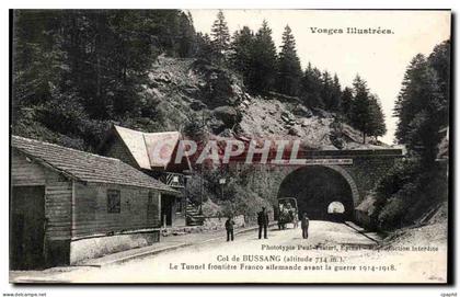 CPA Vosges Illustrees Col De Bussang Le Tunnel Frontiere Franco