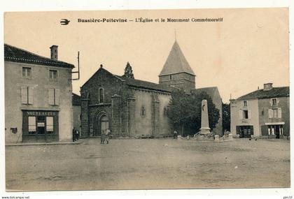 BUSSIERE POITEVINE - L'Eglise et le Monument