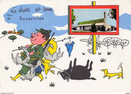 carte postale  [86] Vienne > Buxerolles fantaisie  chasseur   très beau plan