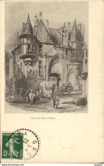 CPA Hotel de Sens a Paris