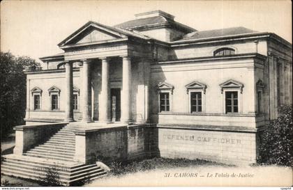 Cahors - Le Palais de Justice - CPA