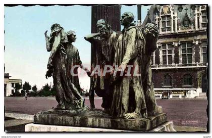 Calais CPA Les bourgeois de Calais (Rodin)