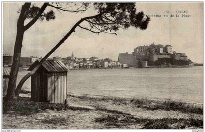Calvi - Panorama vu de la Plage