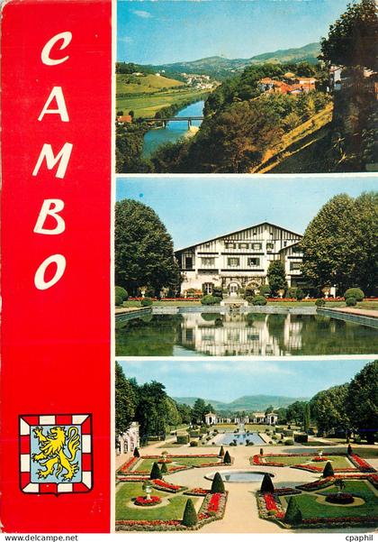 CPM Cambo les Bains Vue sur le Nive Amaga ancienne demeure d Ed Rostand