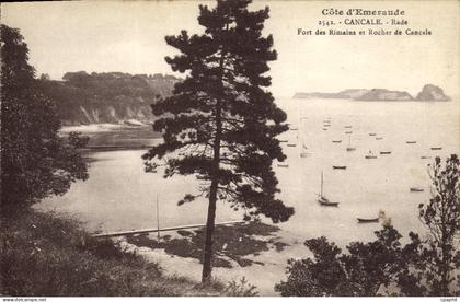 CPA Cancale Rade Fort des Rimains et Rocher de Cancale
