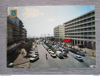 Cpa Canet-plage (66) la plage radieuse-avenue de la Méditerranée