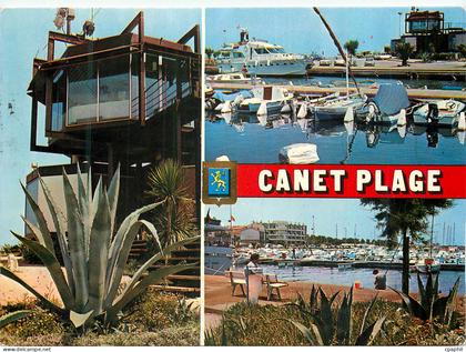 CPM Canet Plage Divers aspects du port