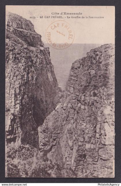 FRANCE, Postcard RPPC, Cap Fréhel, Le Gouffre de la Fauconnière