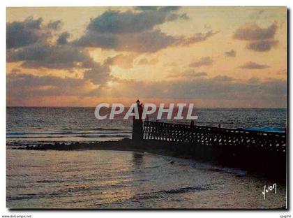CPM Capbreton Landes Crepuscule sur l'Estacade