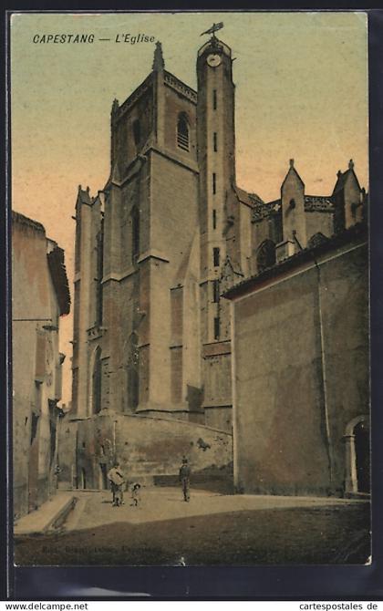 CPA Capestang, L`Église
