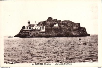 CPA Carantec L'Ile Louet Et Le Phare