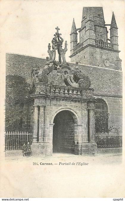 CPA Carnac Portail de l'Eglise