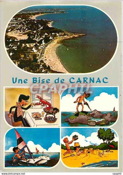 CPM Une Bise de Carnac