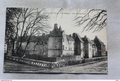 Carrouges, le château, vue d'ensemble, Orne 61