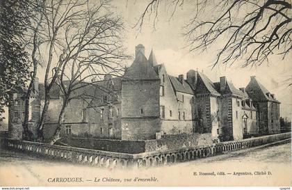 CPA Carrouges Le Chateau Vue d'Ensemble